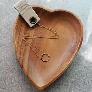 Anthropologie Stone Circle Necklace NWT